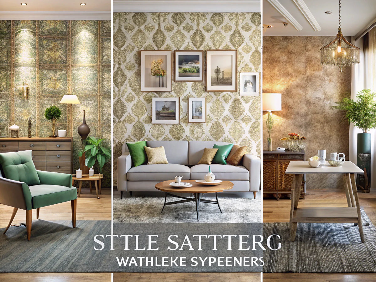 Textured wallpaper in a stylish interior, showcasing artistic and tactile qualities to enhance home decor.