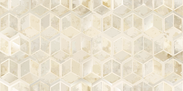 Elegant golden hex textured wallpaper adding depth and warmth to interior spaces.