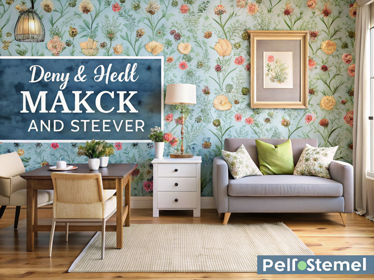 DIY home makeover with peel-and-stick wallpaper showcasing vibrant designs and cozy decor.
