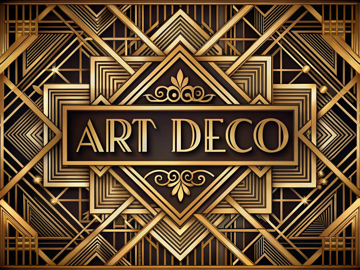 Art Deco feature image showcasing geometric patterns and elegant designs that reflect vintage charm in interior design.