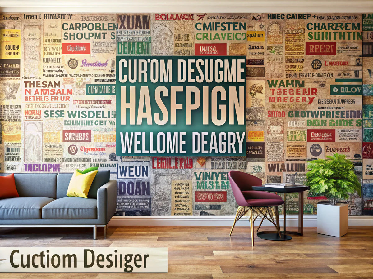 Artistic representation of custom wallpaper designs showcasing creativity and personalization in home decor.