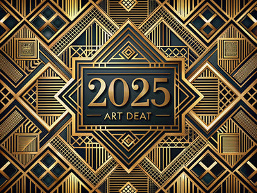 A luxurious Art Deco feature image showcasing geometric patterns and symmetry, reflecting the elegance of the 2025 resurgence in Art Deco wallpaper.