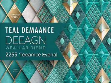 Feature image showcasing the latest wallpaper trends for 2025, highlighting vibrant colors, textured surfaces, and geometric patterns.