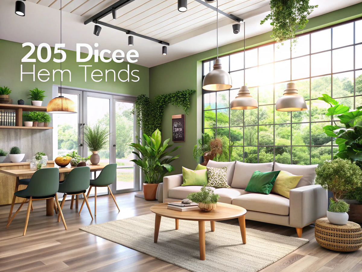 A modern living room reflecting 2025 home decor trends with sustainable materials, wellness-centric design, and innovative decor solutions.