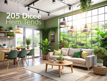 A modern living room reflecting 2025 home decor trends with sustainable materials, wellness-centric design, and innovative decor solutions.