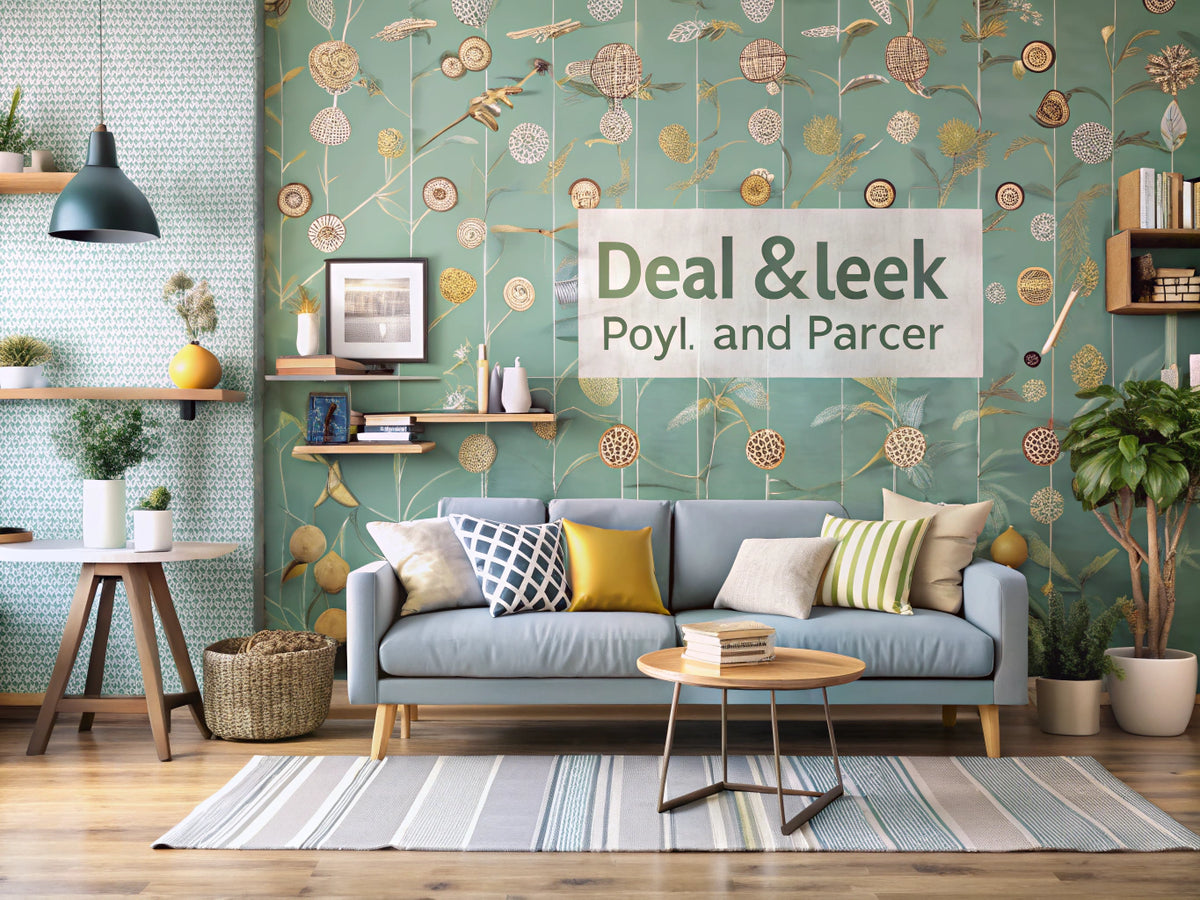 Stylish living room showcasing DIY peel-and-stick wallpaper, emphasizing innovative home decor ideas.