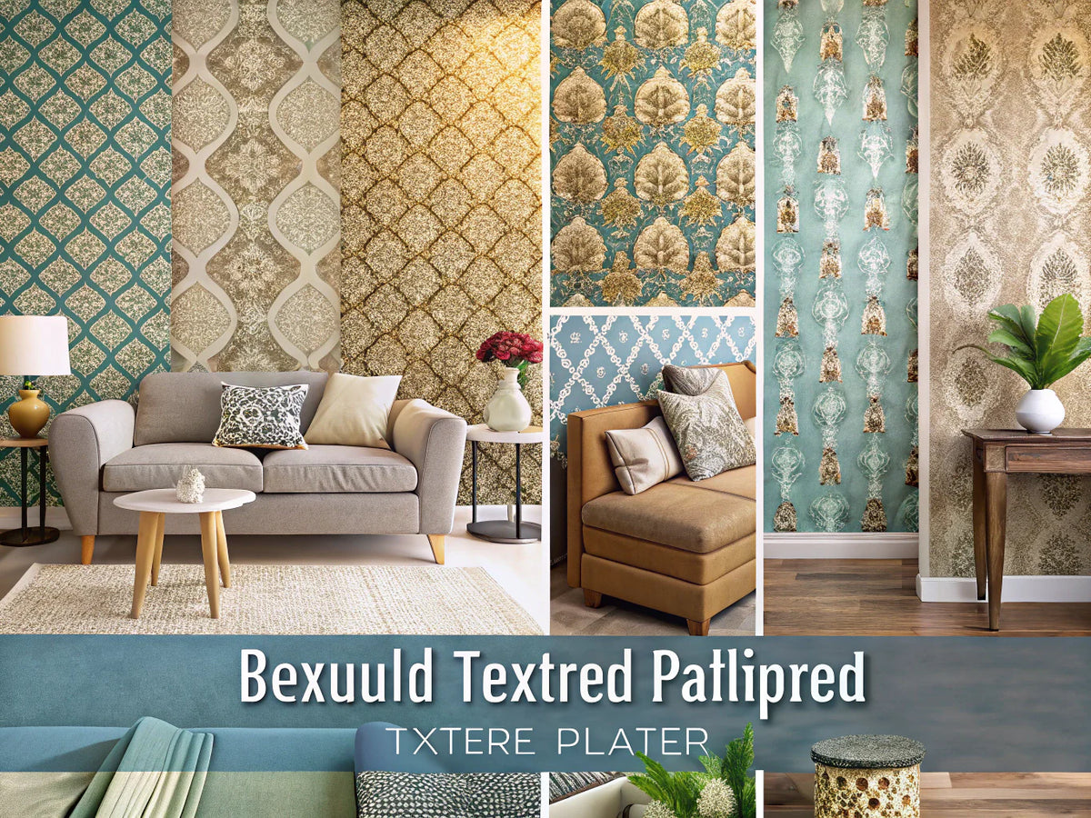 A beautifully textured wallpaper design showcasing various patterns and colors, emphasizing the tactile quality and aesthetic appeal of textured wallpapers.