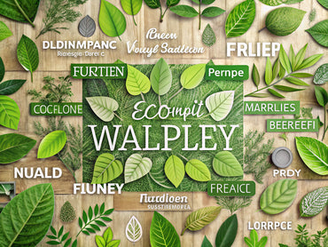 Eco-friendly wallpaper designs showcasing recycled materials and natural textures, emphasizing sustainability in the wallpaper industry.