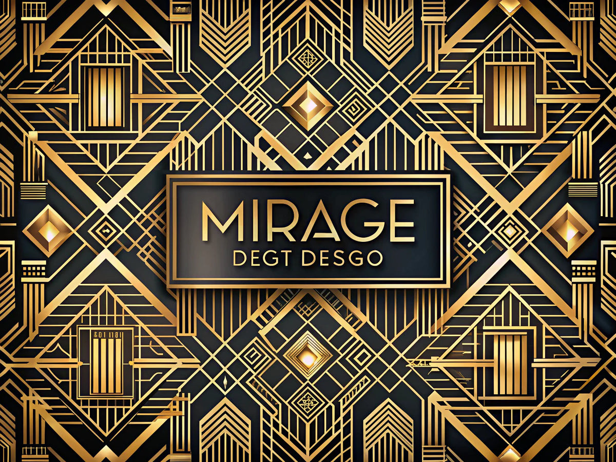 Elegant feature image showcasing Art Deco and geometric design elements, reflecting the sophistication of Art Deco Mirage and Golden Geometric Maze wallpapers.
