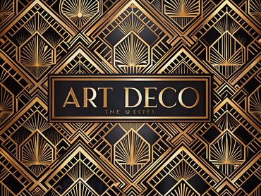 Elegant Art Deco wallpaper featuring geometric patterns, showcasing the luxurious revival of this timeless design style.