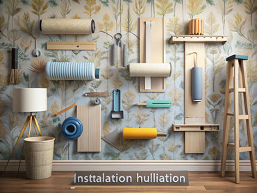 A visually engaging feature image showcasing various wallpaper installation techniques, including tools and materials used in the process.