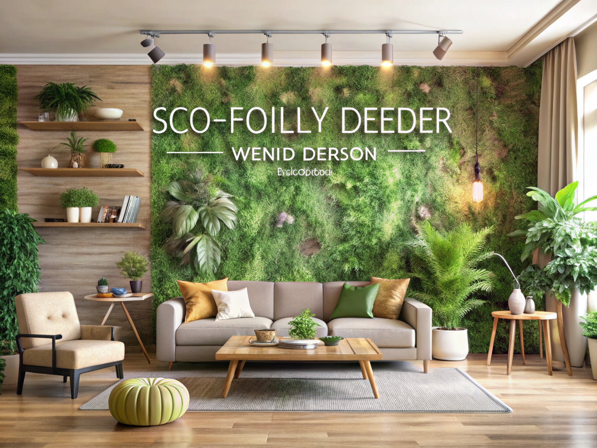 Eco-friendly home design with sustainable wallpaper