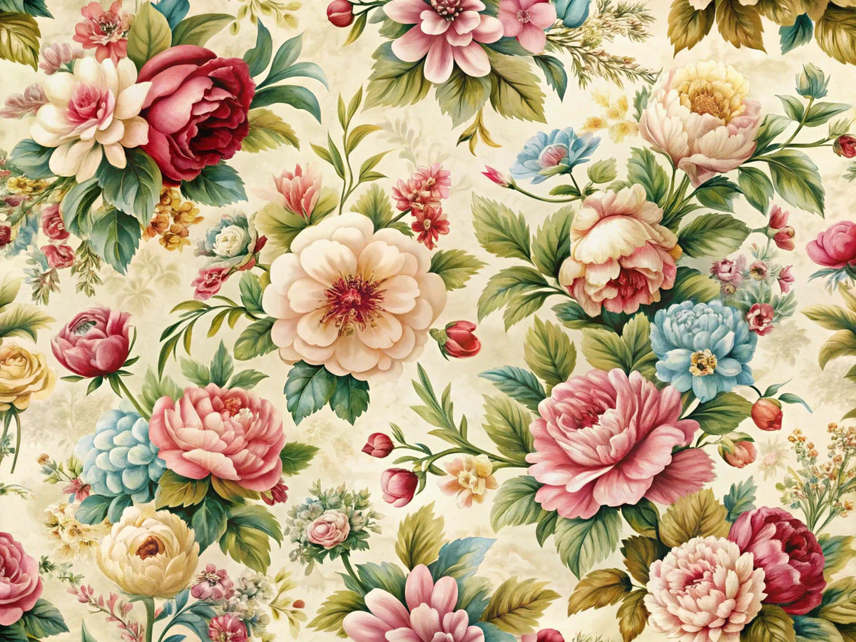A vibrant feature image showcasing a variety of floral wallpaper patterns, representing the elegance and trends in floral decor.