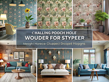 How to choose wallpaper for home spaces - a wallpaper selection guide showcasing various styles, textures, and patterns that transform room mood and style.