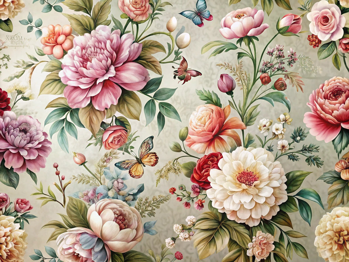 Elegant floral wallpaper design showcasing the timeless appeal and versatility of floral accents in home decor.