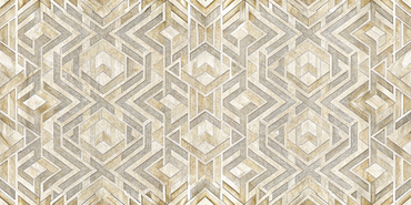 Golden Geometric Maze wallpaper featuring bold geometric patterns for modern interiors in 2025