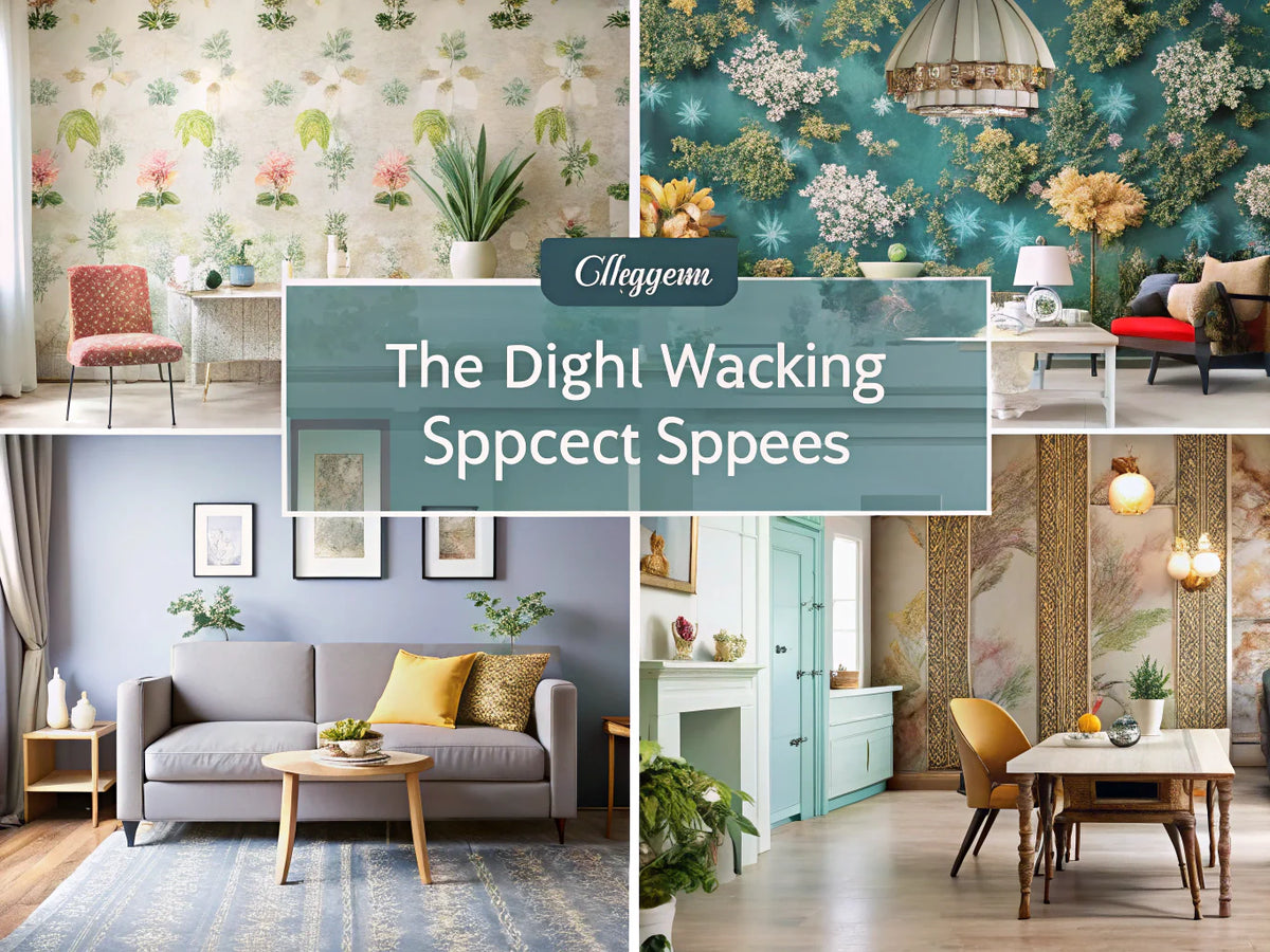 A beautifully decorated room showcasing various wallpaper designs, illustrating how to choose wallpaper for different spaces.