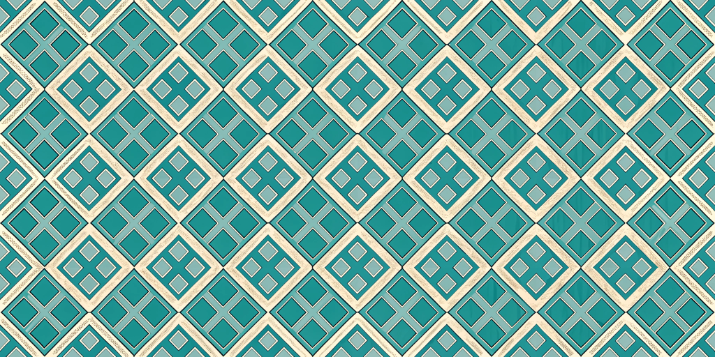 Teal Diamond Elegance modern geometric wallpaper