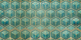 Ethereal Hexagon 3D cube wallpaper design