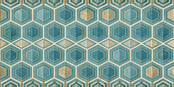 Aqua Hexagon Harmony