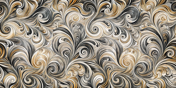 Golden Swirl Elegance