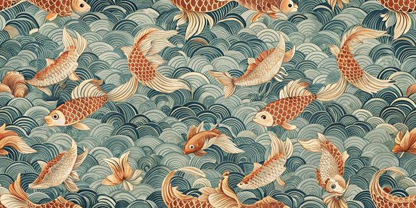 Serene Koi Waves