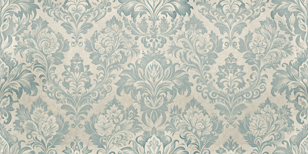 Vintage Blue Damask